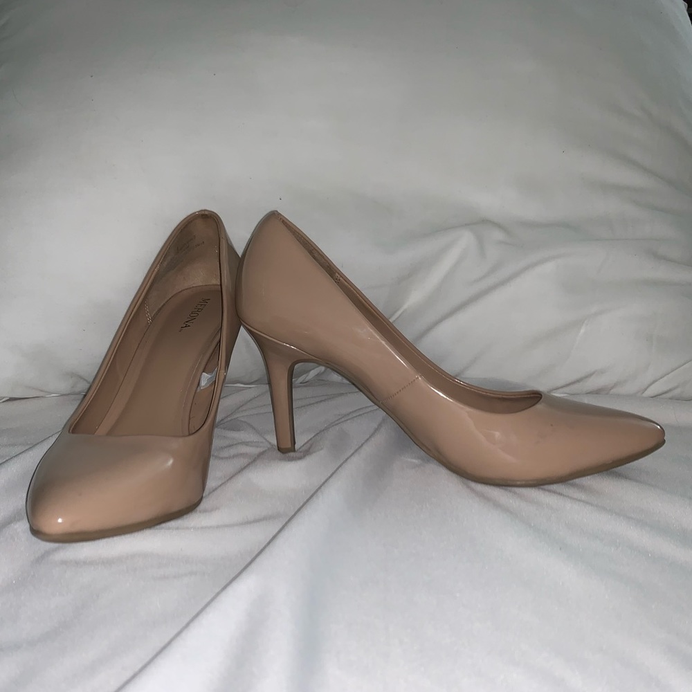 Merona nude heels - worn once for 20min